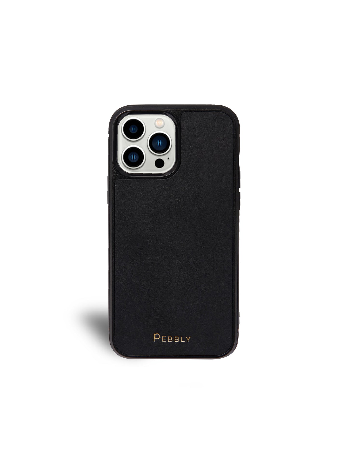 Black Leather iPhone 15 Case