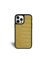 Load image into Gallery viewer, Yellow Croc iPhone 15 Pro Case
