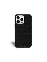 Load image into Gallery viewer, Black Croc iPhone 15 Pro Max Case
