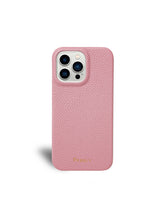 Load image into Gallery viewer, Lilly Pink Pebbled Leather iPhone 14 Pro Max Case
