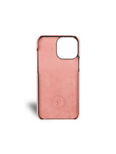 Load image into Gallery viewer, Pink Lily Pebbled Leather iPhone 13 Case
