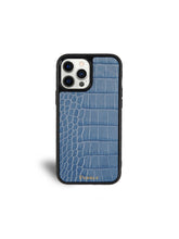 Load image into Gallery viewer, Sky Blue Croc iPhone 14 Plus Case
