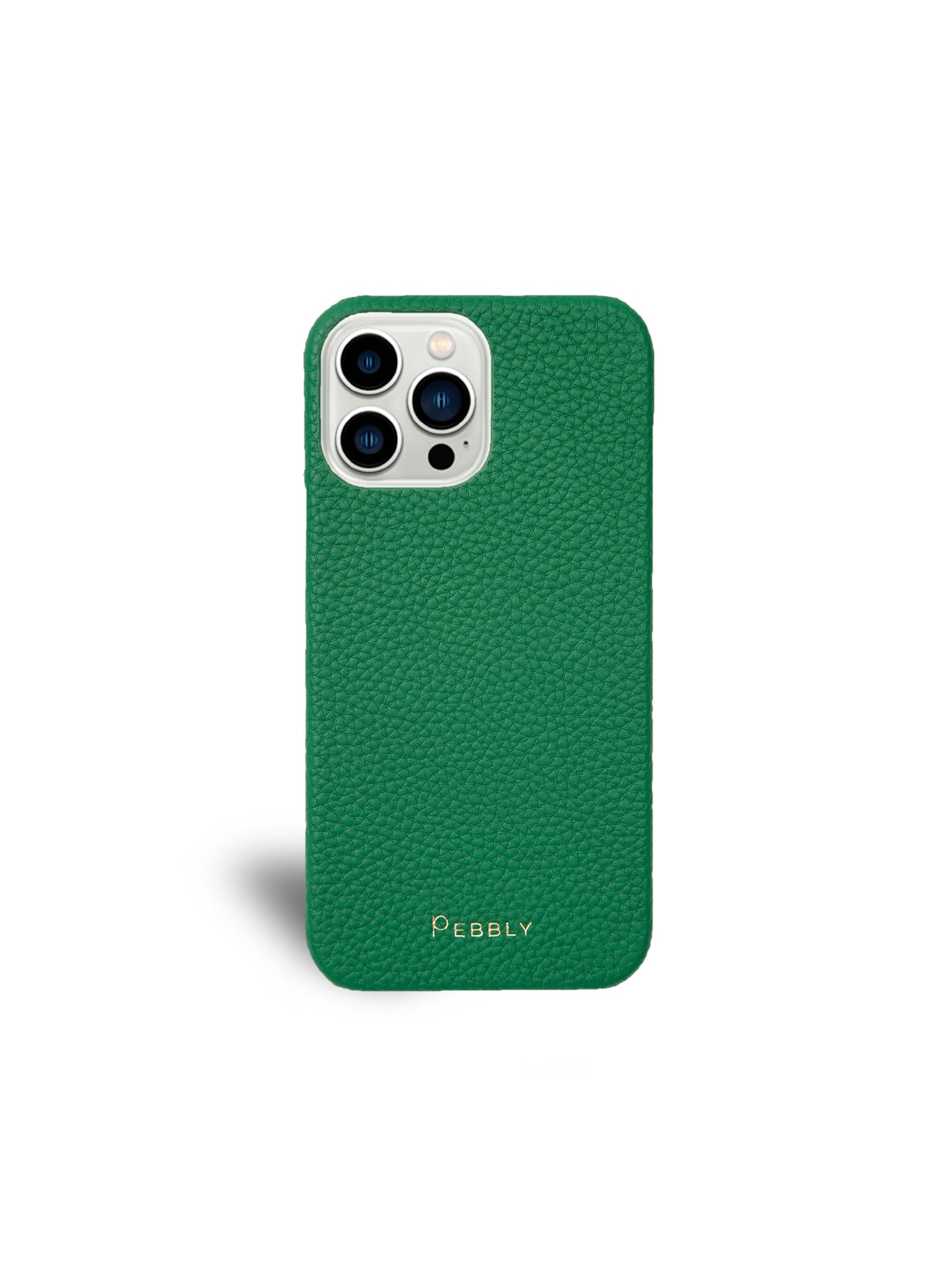 Emerald Green Pebbled Leather iPhone 12 Case