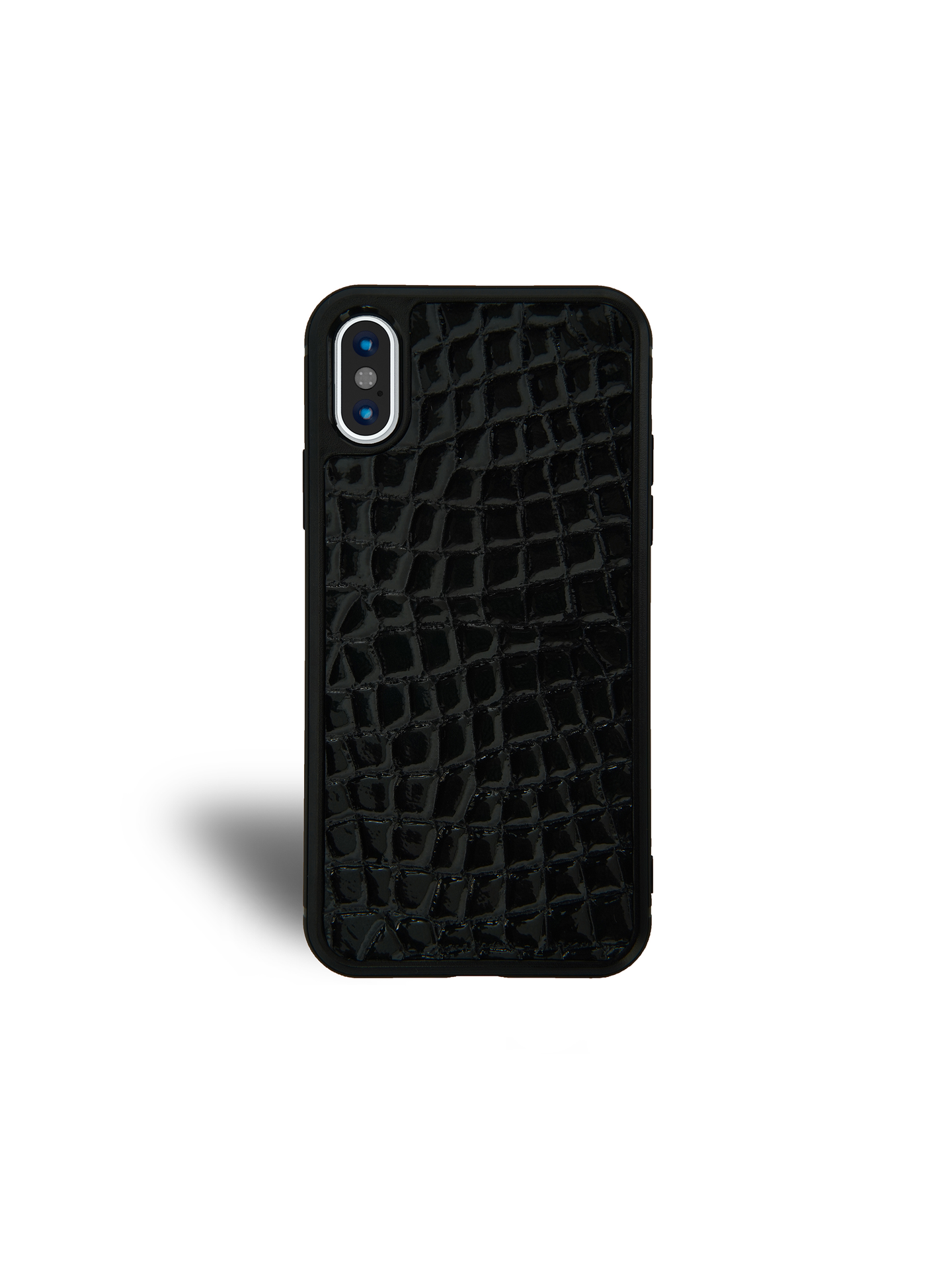 Black Croc Patent iPhone X/Xs Case