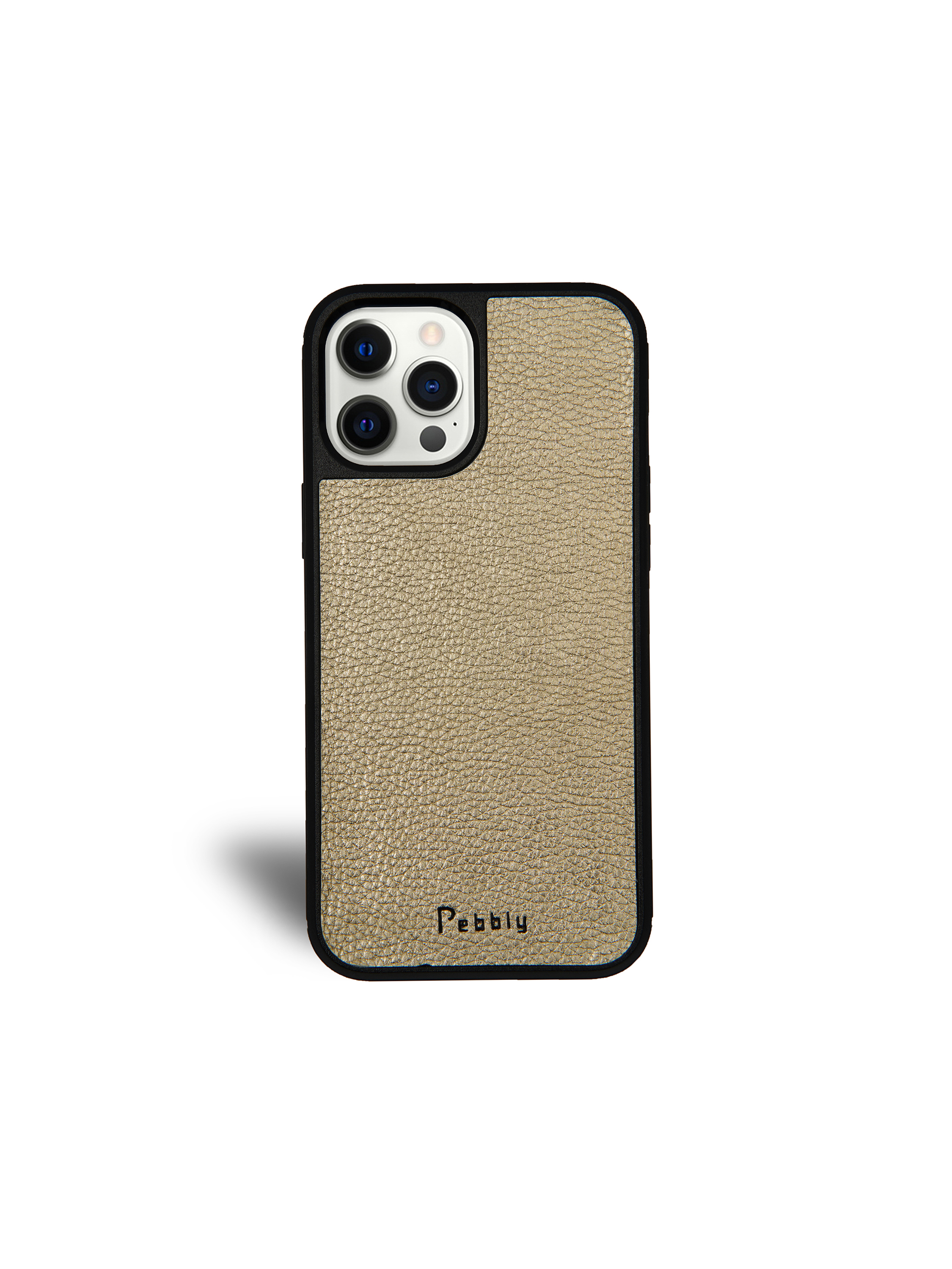 Golden Pebbled Leather iPhone 11 Case