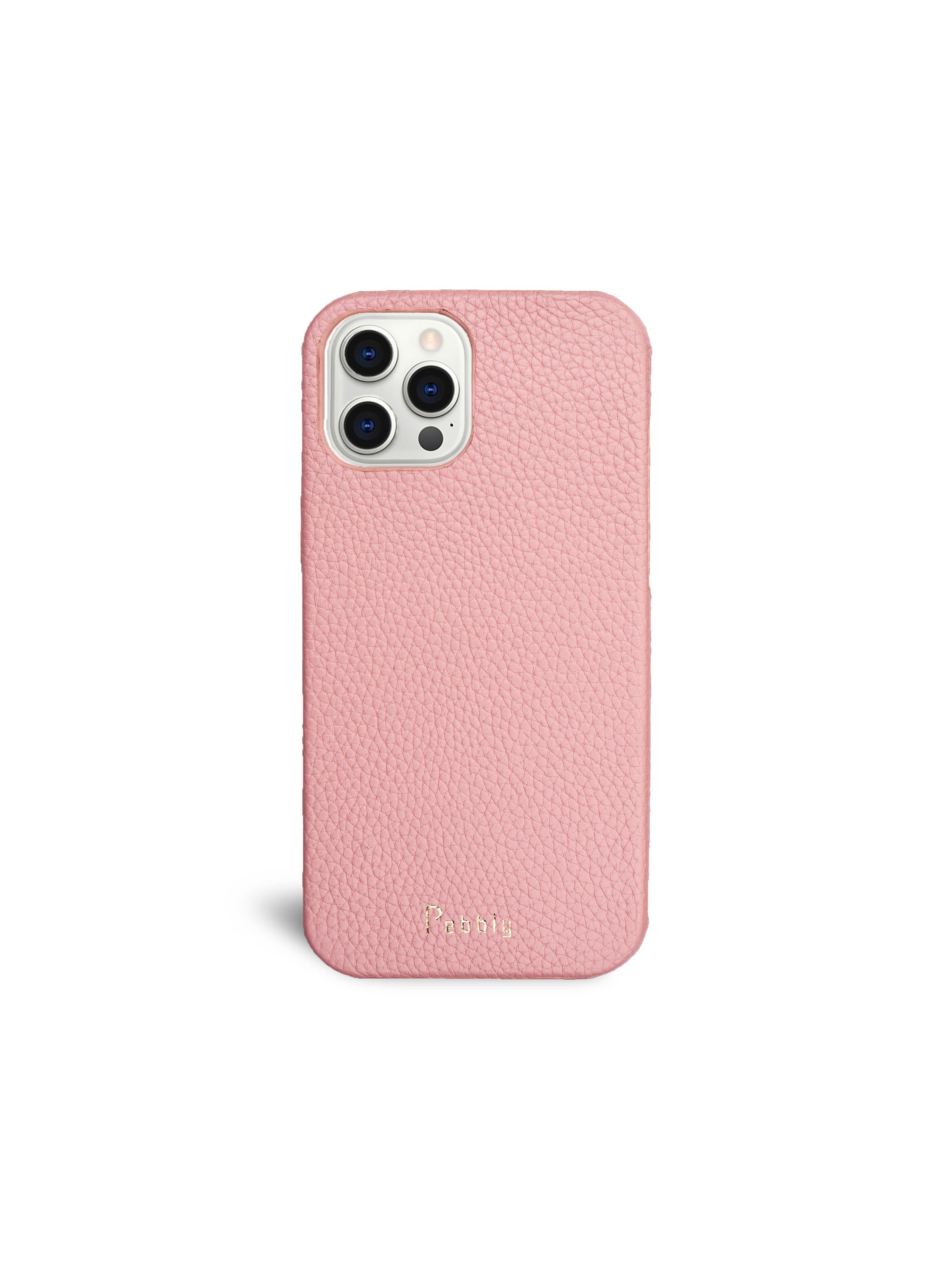 Pink Lily Pebbled Leather iPhone 12 Pro Max Case